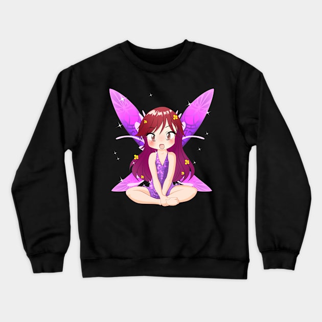 Magical Cute Fairy Crewneck Sweatshirt by TheBeardComic